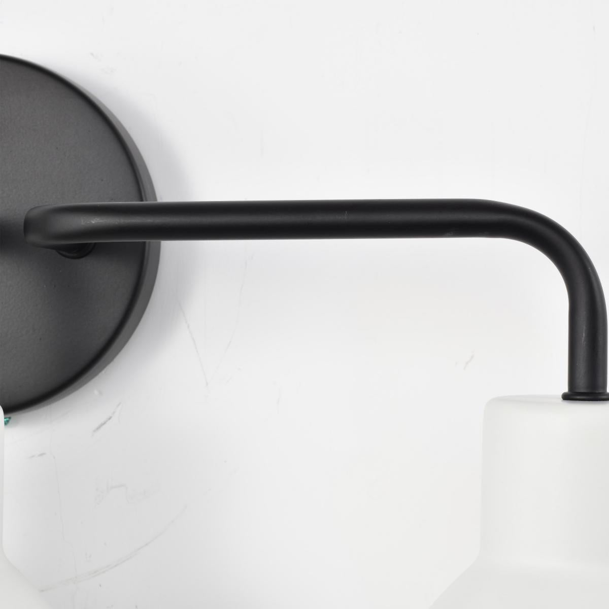 Sloan 3 Light Vanity - Matte Black Finish with White Shade