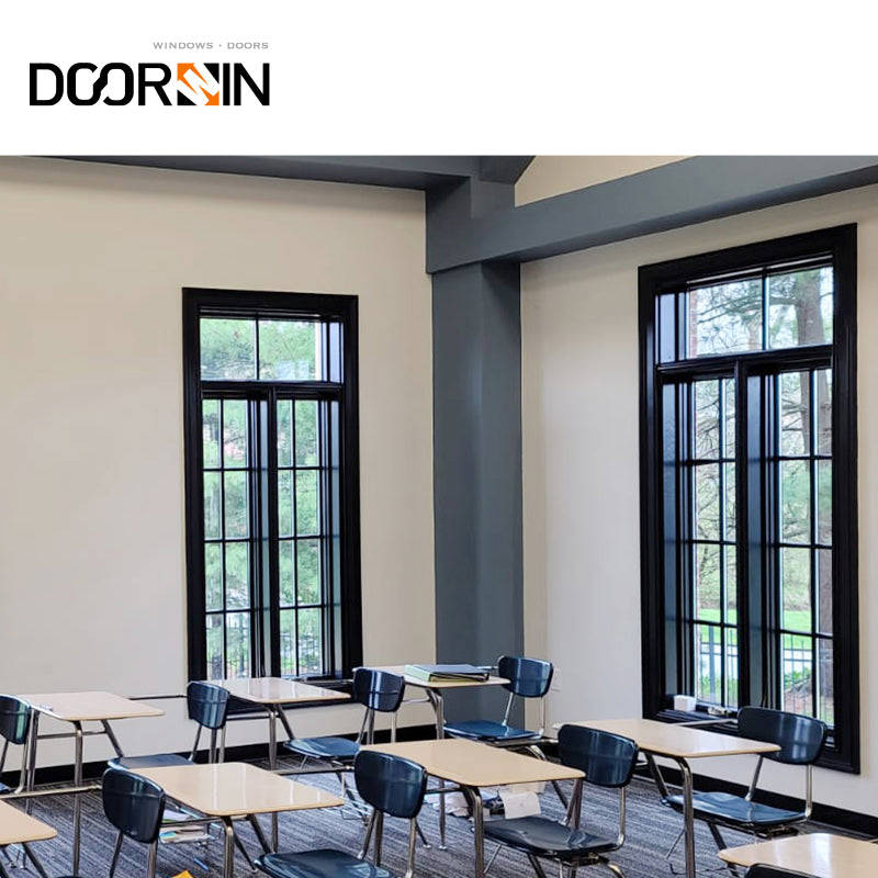 10 Year Warranty Energy Efficient USA NFRC Standard Fire Rated Aluminium Tempered Glass Fixed Corner Window