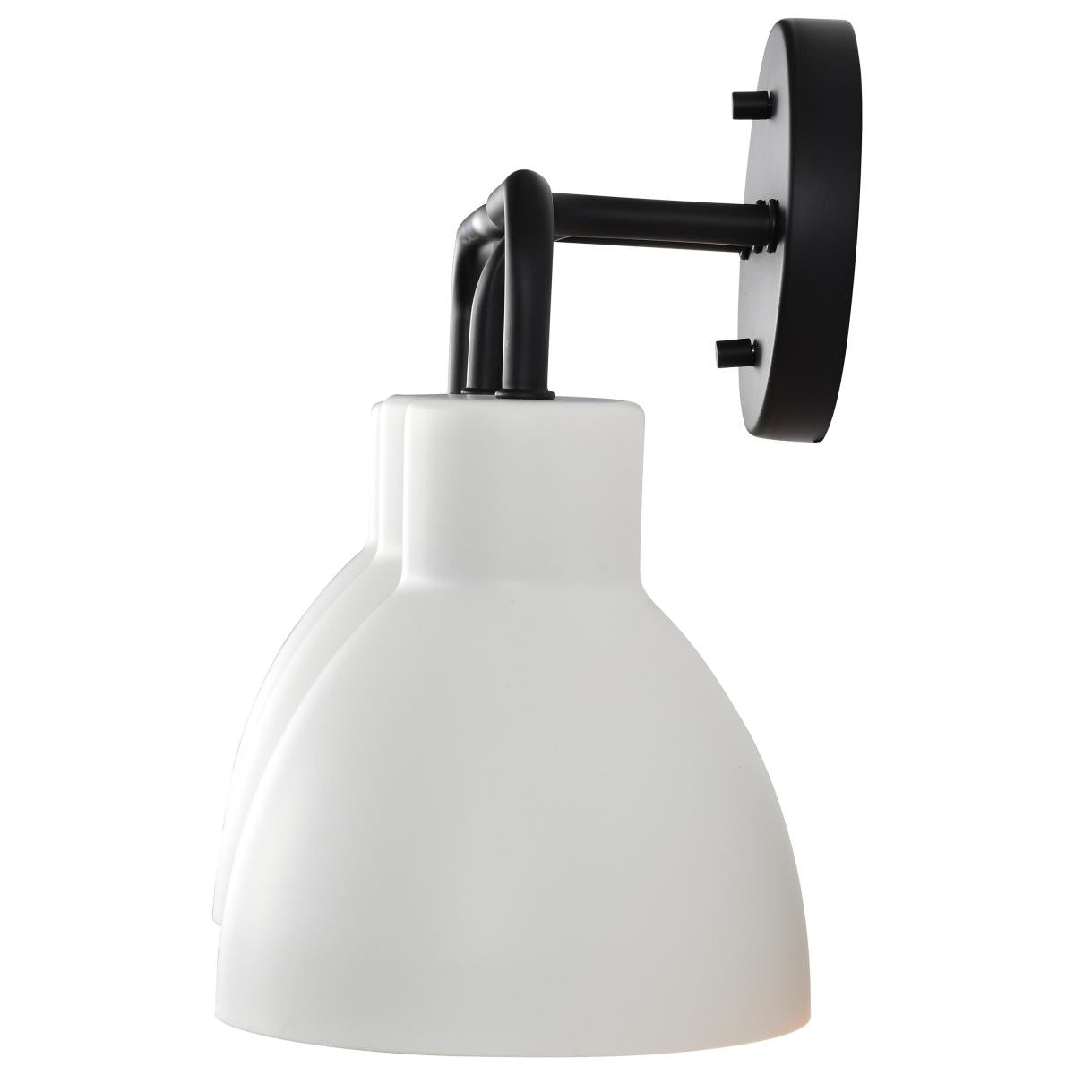 Sloan 3 Light Vanity - Matte Black Finish with White Shade