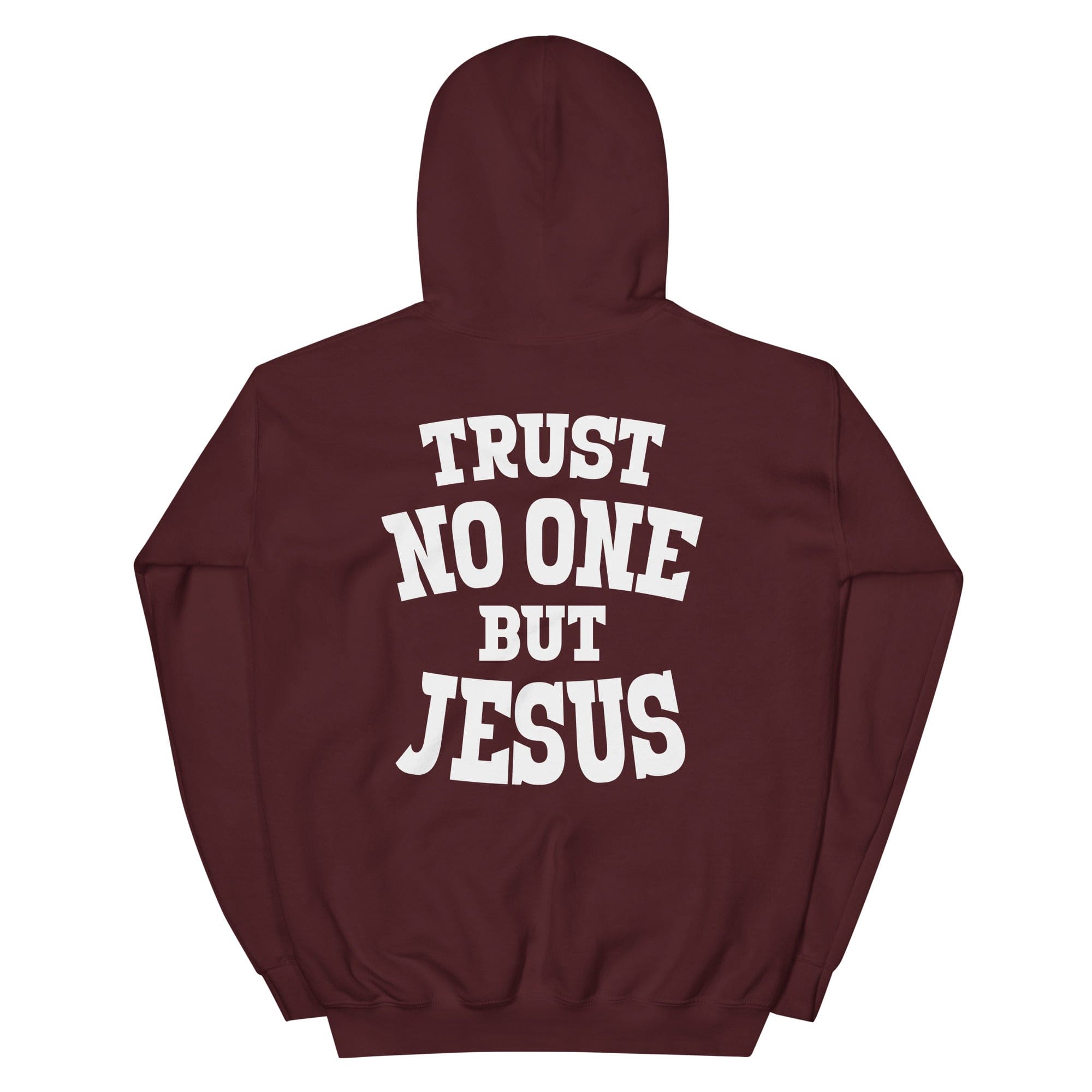 F&H Christian Cross Trust No One But Jesus Two Sided Women's Hoodie