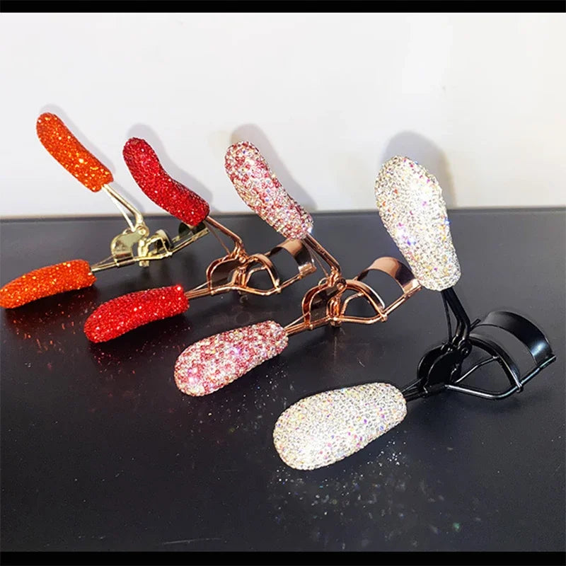 Anokhinaliza Diamond-encrusted Eyelash Curler with Sparkling Handle