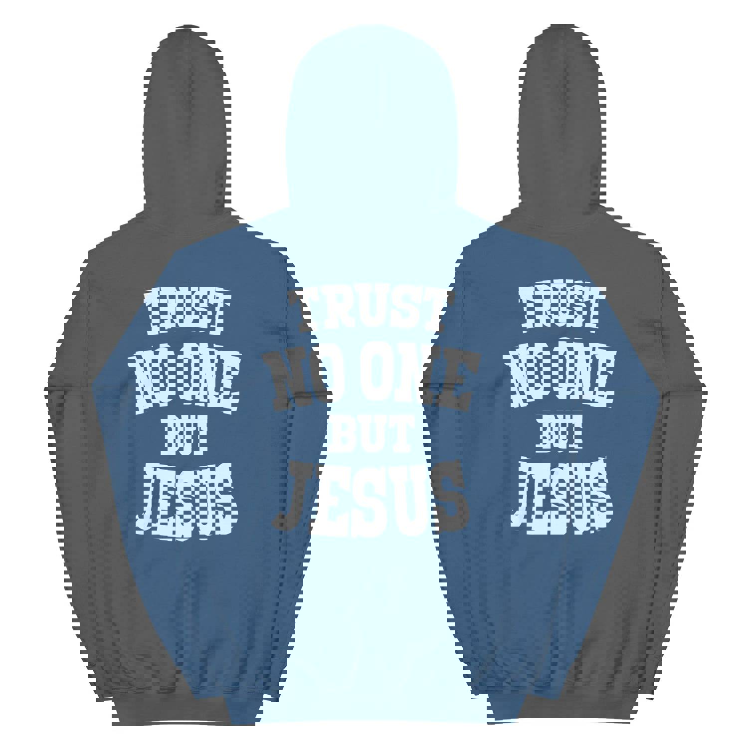 F&H Christian Cross Trust No One But Jesus Two Sided Women's Hoodie