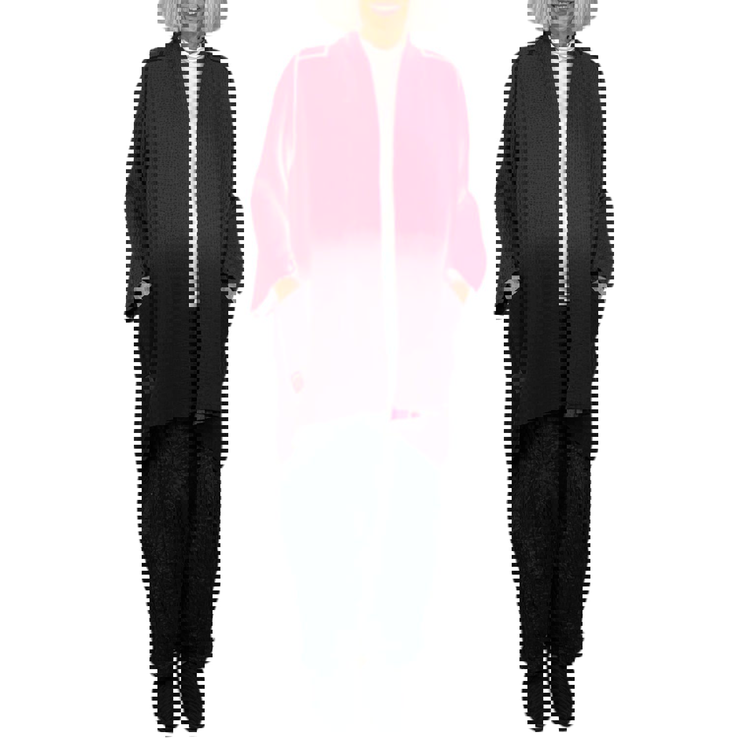 IKAT STRIPE A-LINE JACKET