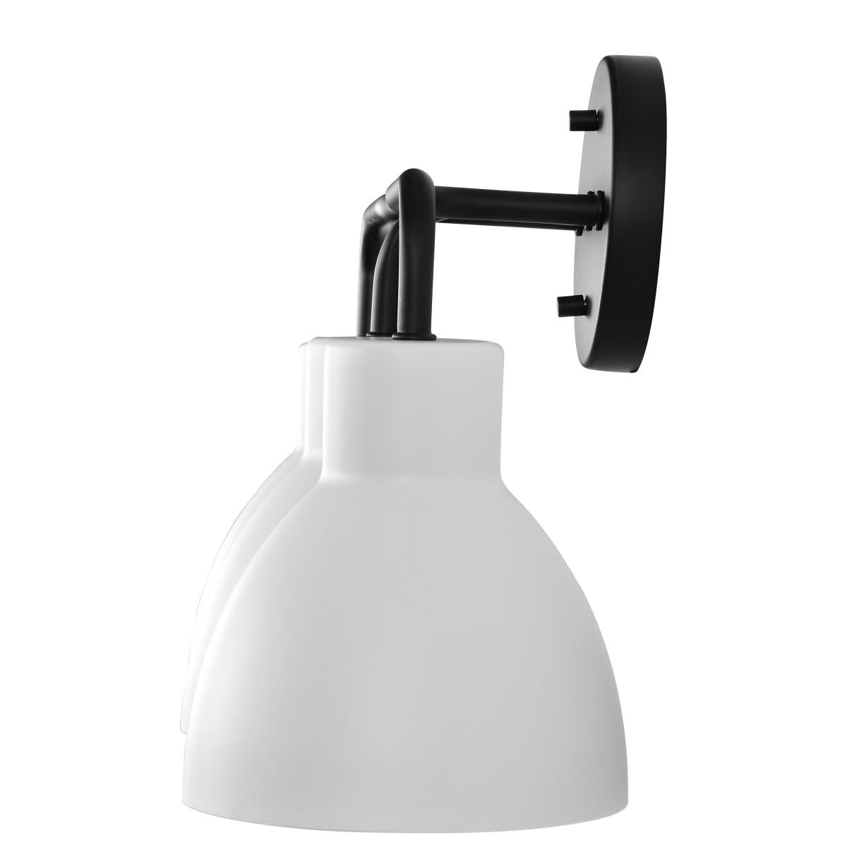 Sloan 3 Light Vanity - Matte Black Finish with White Shade