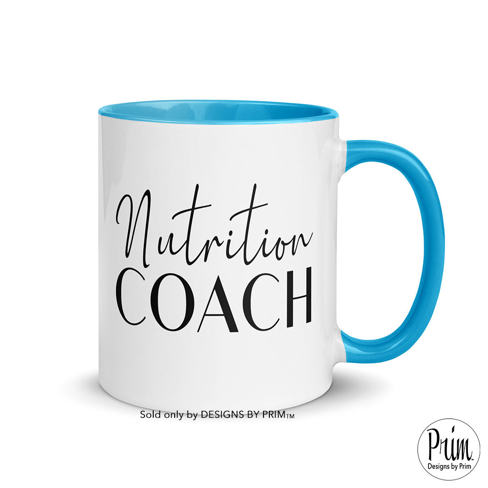 Nutrition Coach 11 Ounce Ceramic Mug - Colorful Dietary & Wellness Cup