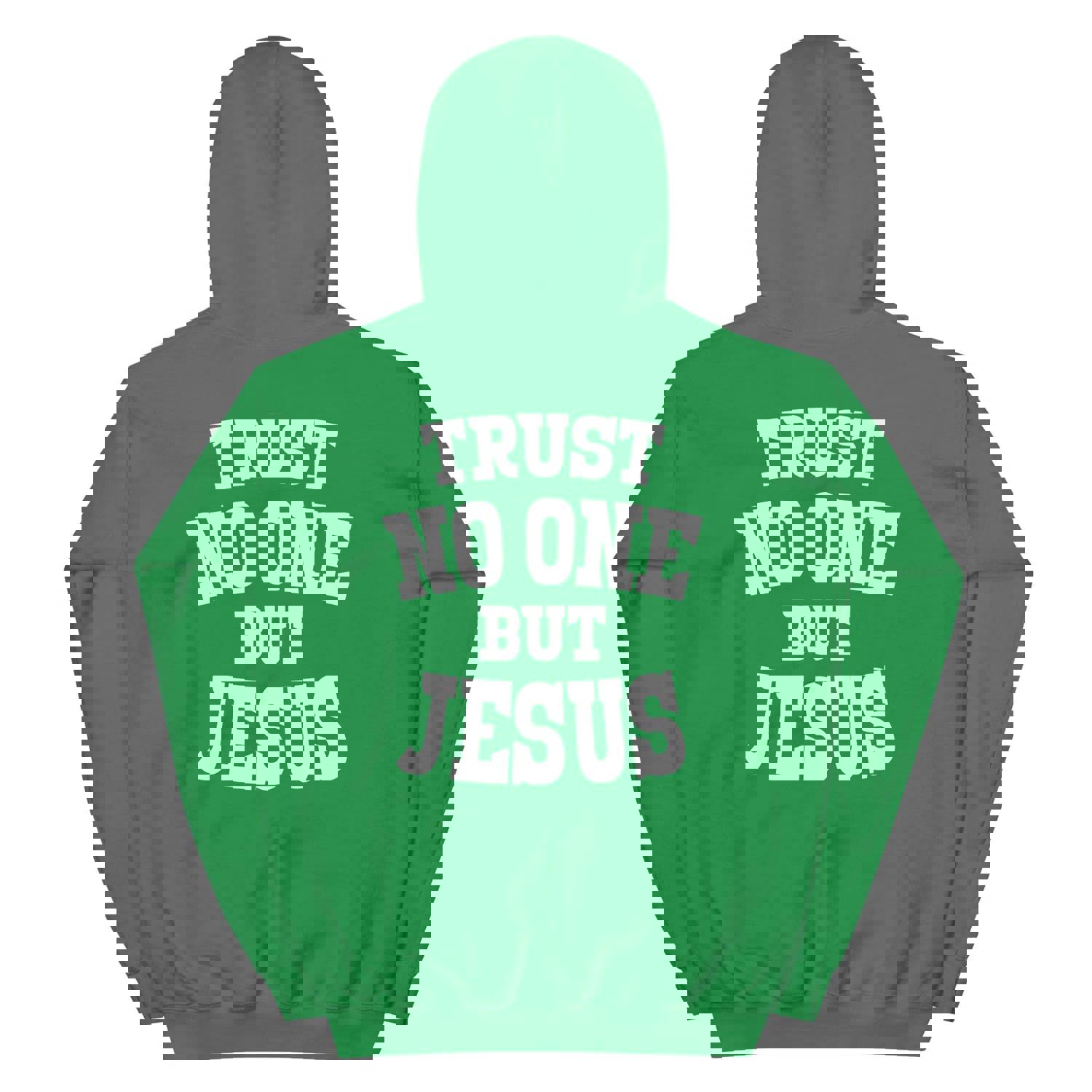 F&H Christian Cross Trust No One But Jesus Two Sided Women's Hoodie