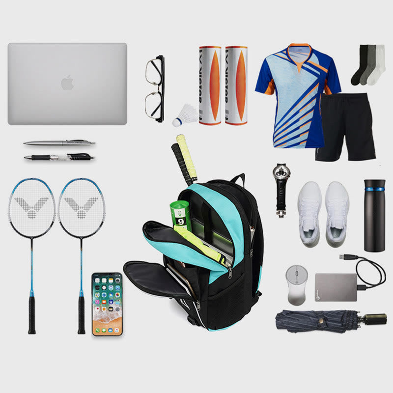 Multi-Functional Badminton Racket Backpack - Large Capacity Sports Bag