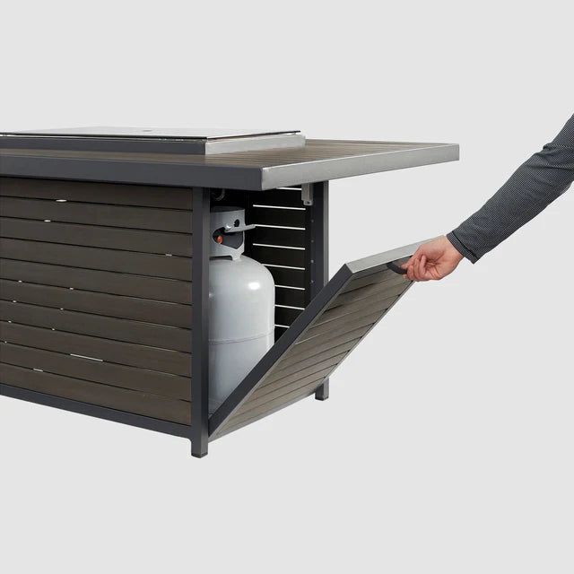 Outdoor Greatroom Company Brooks Rectangular Gas Fire Pit Table