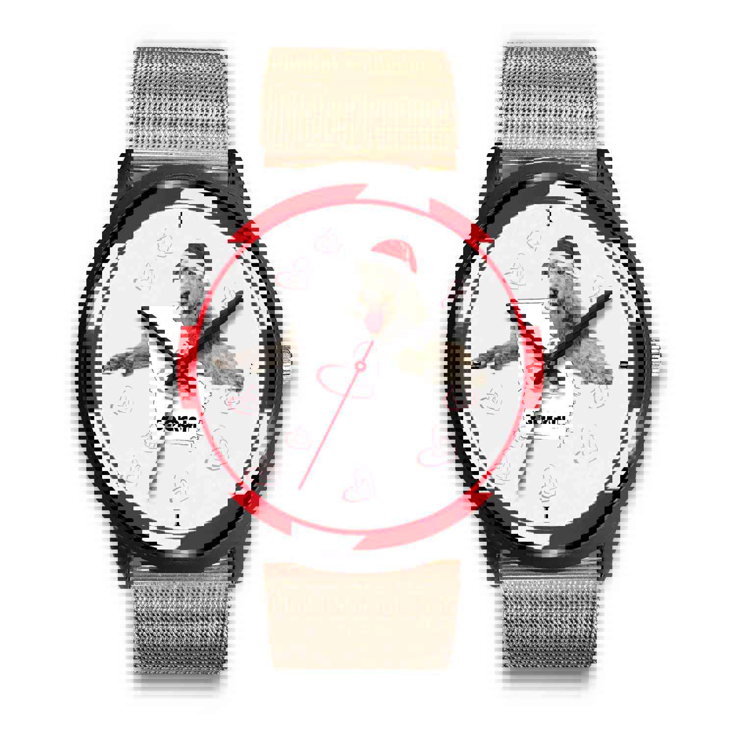Irish Wolfhound Georgia Christmas Special Wrist Watch