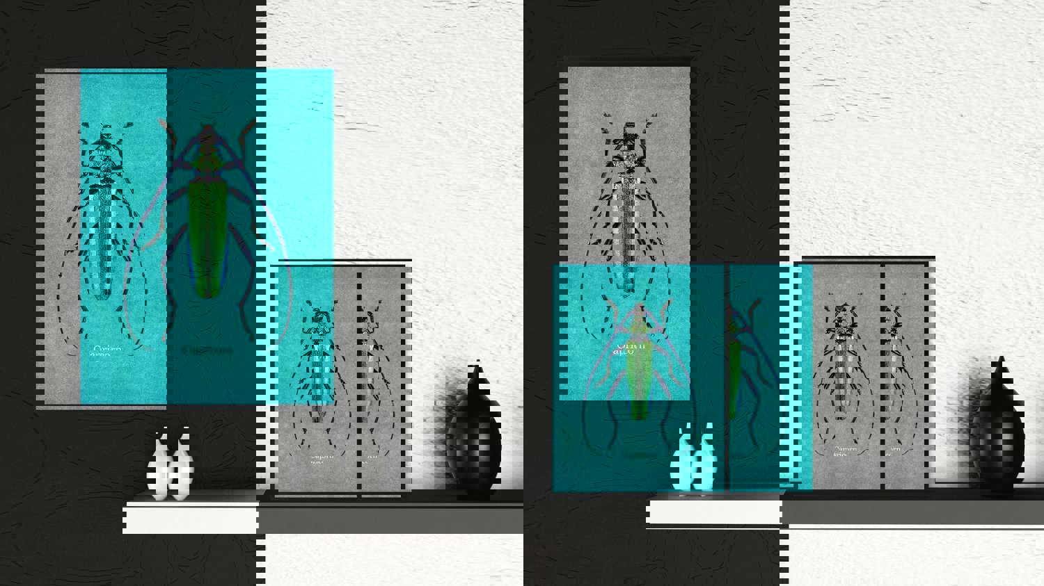 Capricorn Aqua Canvas Print - Custom Picture Frames for Home and Office Decor