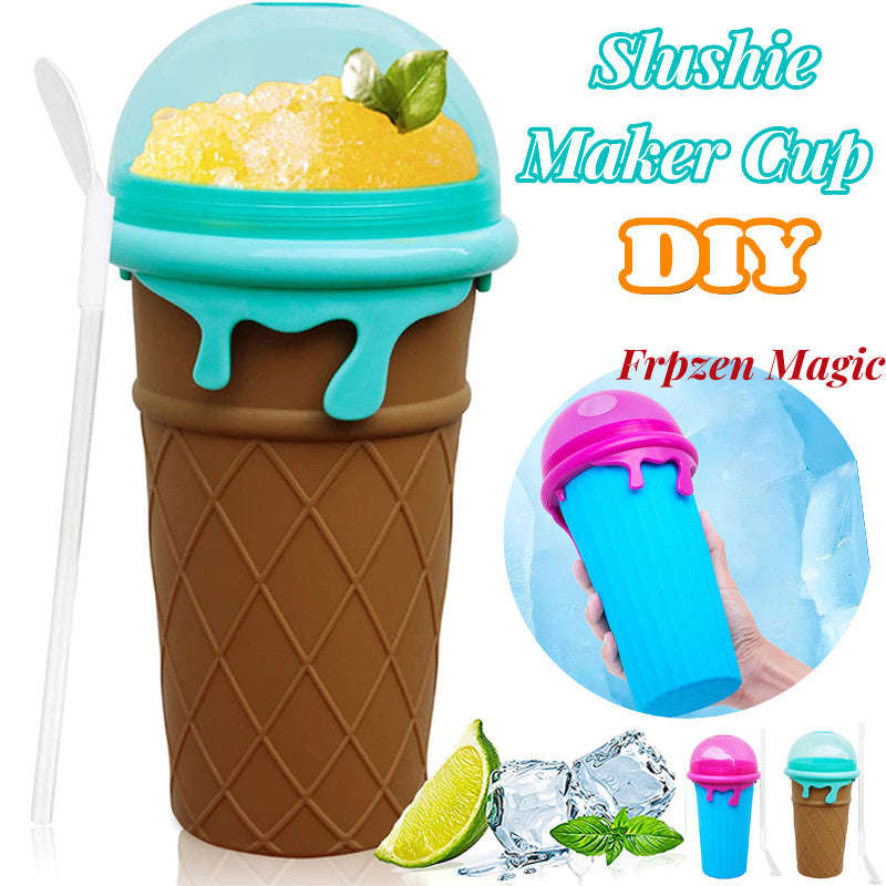 500ml Large Capacity Slushy Cup - Quick-Frozen Smoothie Maker for Summer Drinks