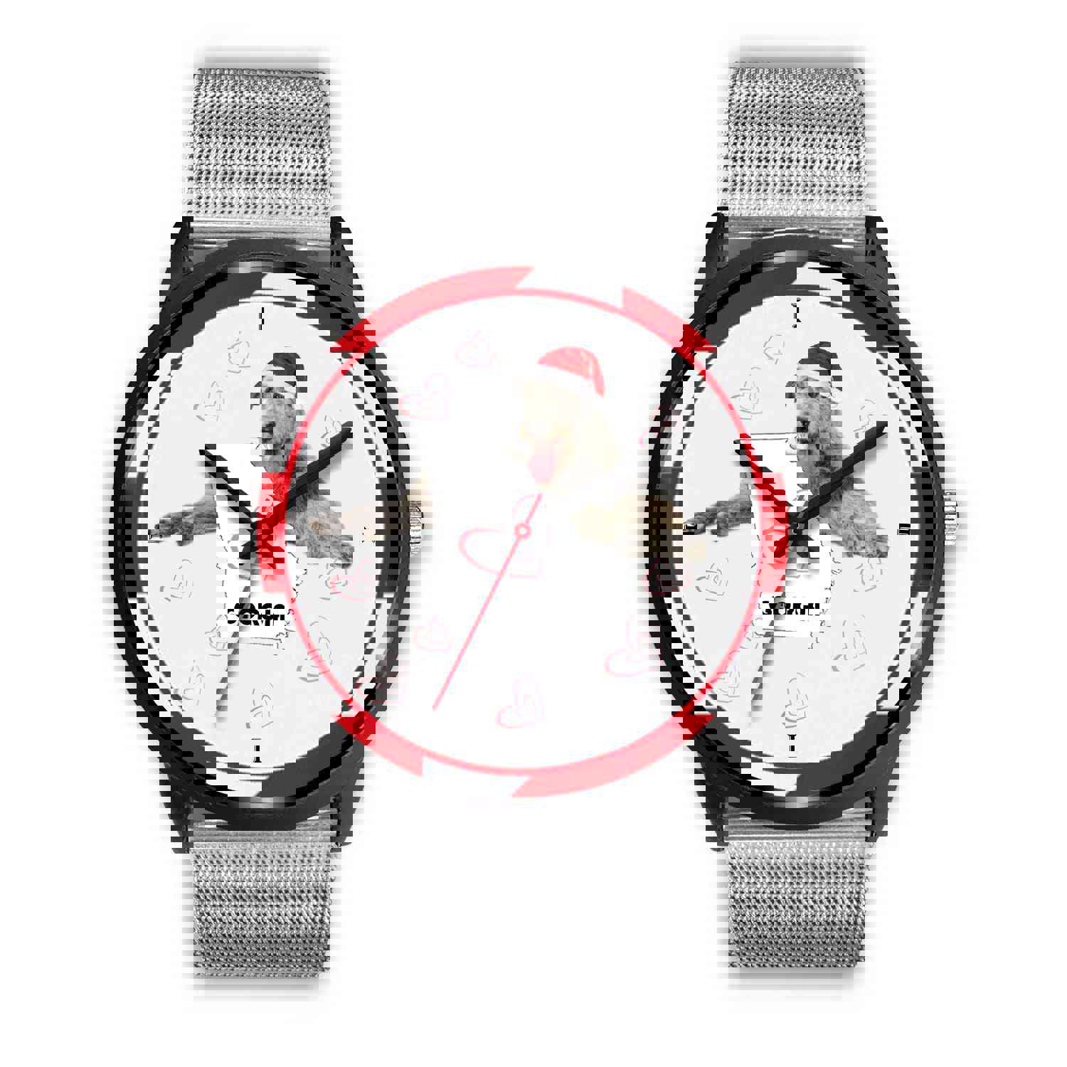 Irish Wolfhound Georgia Christmas Special Wrist Watch
