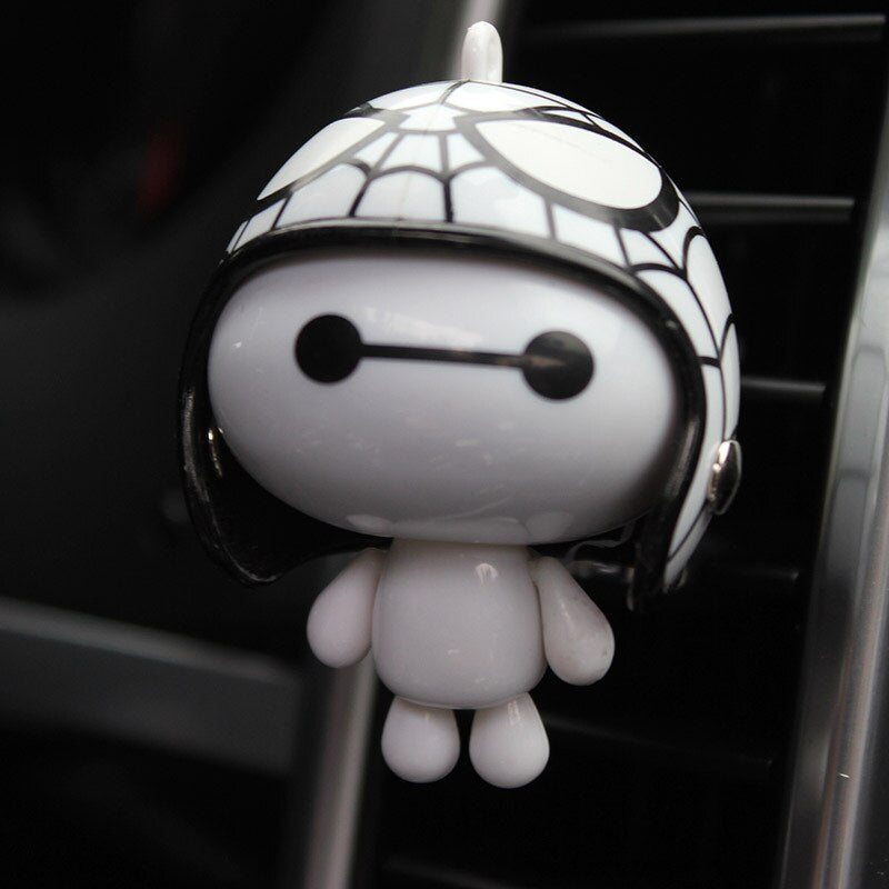 Helmet Baymax Car Vents Perfume Clip Air Freshener - Automobile Interior Fragrance Decoration