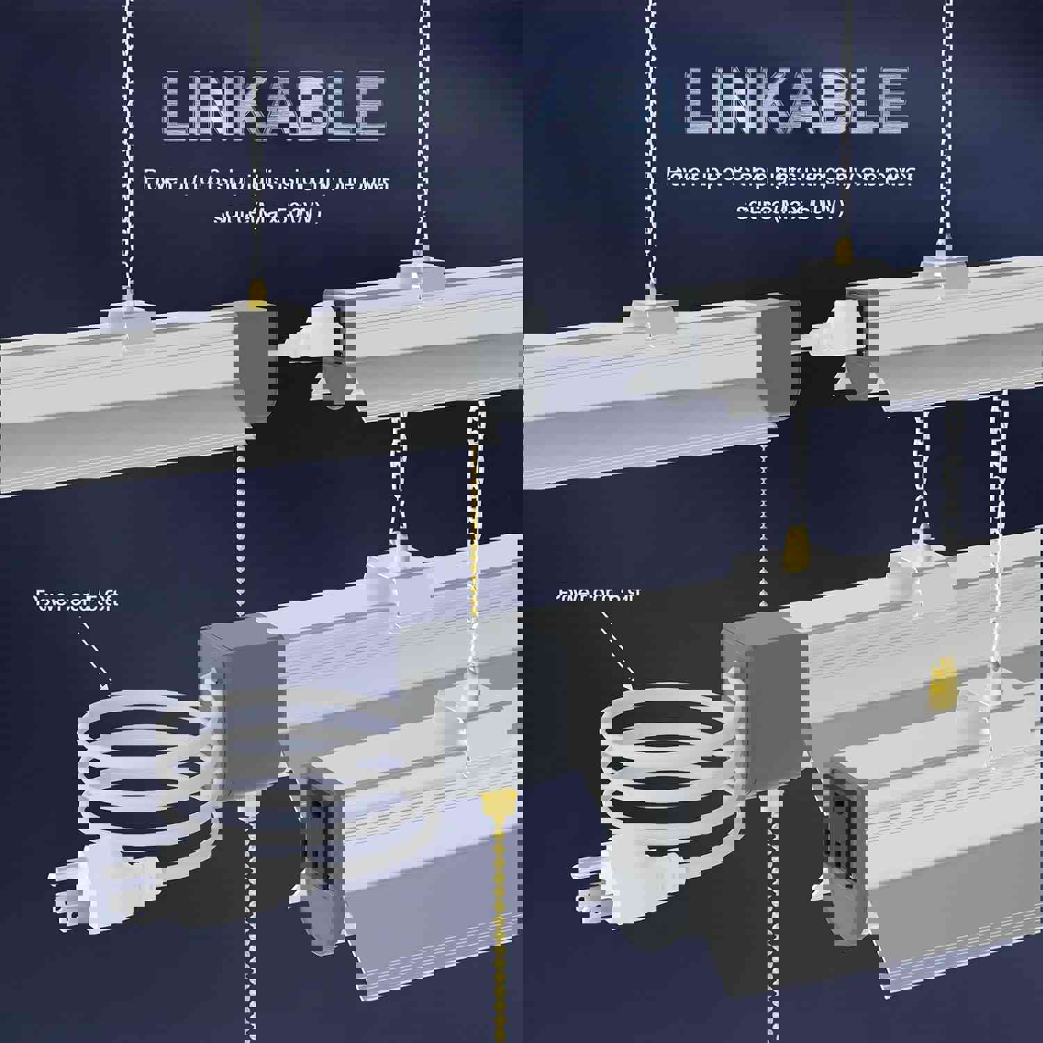 4Ft T10 LED Shop Light 60W 5000K Linear 120VAC Only - Bright, Energy-Efficient Lighting for Workshops