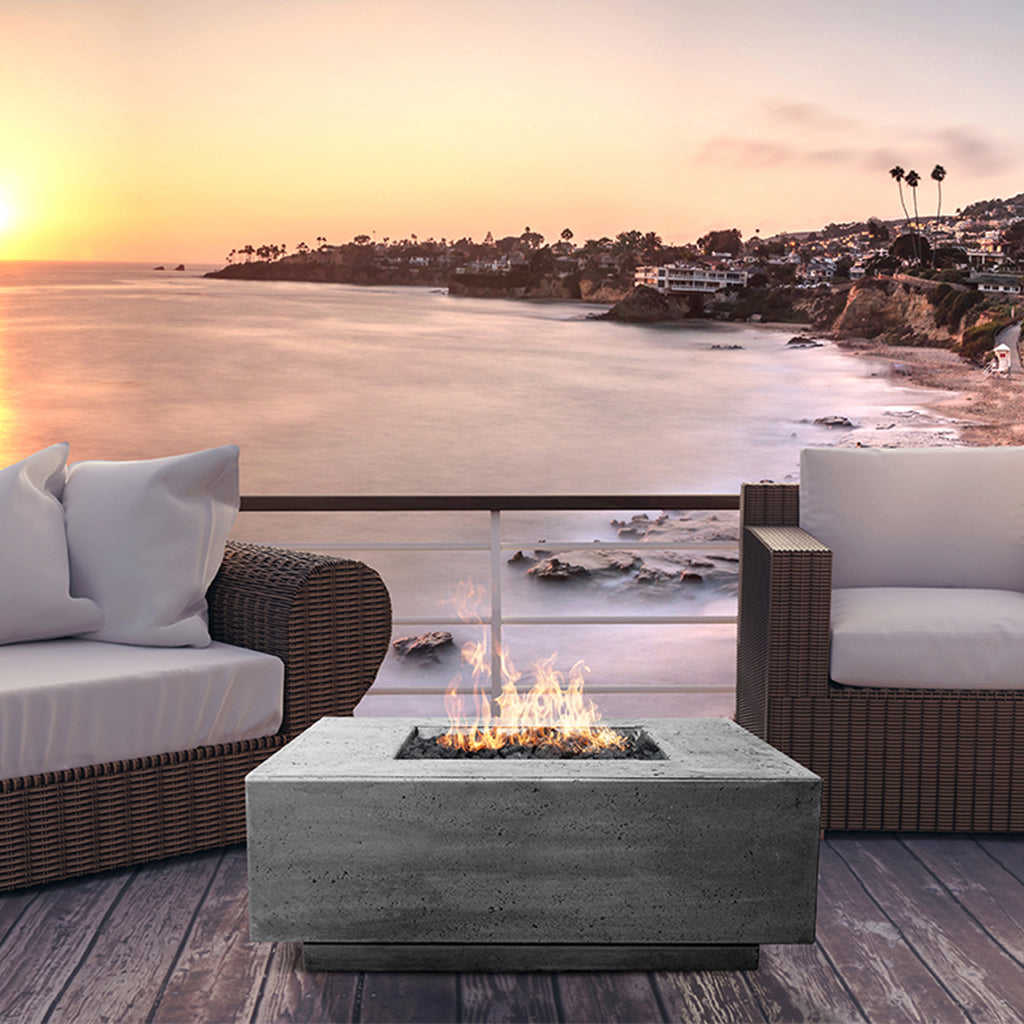 Tavola 3 Fire Table - Outdoor Gas Fire Pit with Lava Rocks