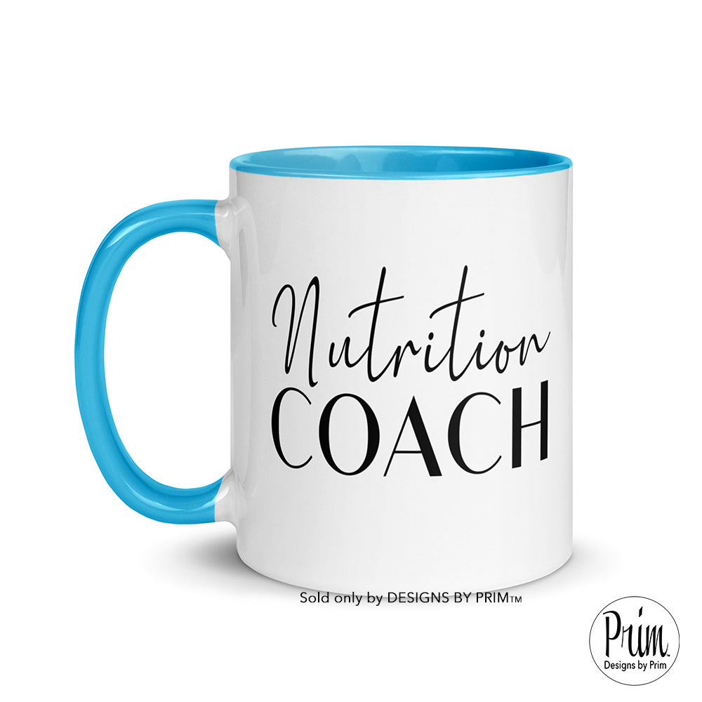 Nutrition Coach 11 Ounce Ceramic Mug - Colorful Dietary & Wellness Cup