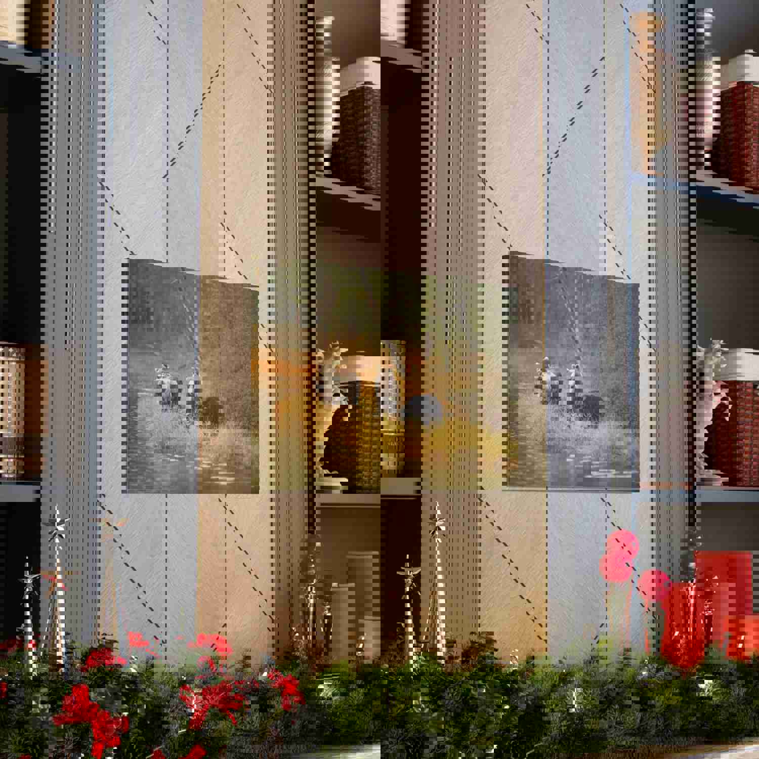 Bears In Spring Forest Nature Wilderness Photography Canvas Wall Art for Home Decor