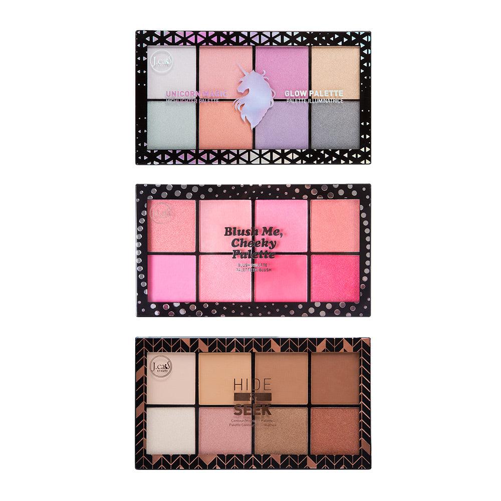 J.CAT BEAUTY HIDE & SEEK ECP103 - 8 Ultra-Soft Powder Shades for a Pigmented & Blendable Look