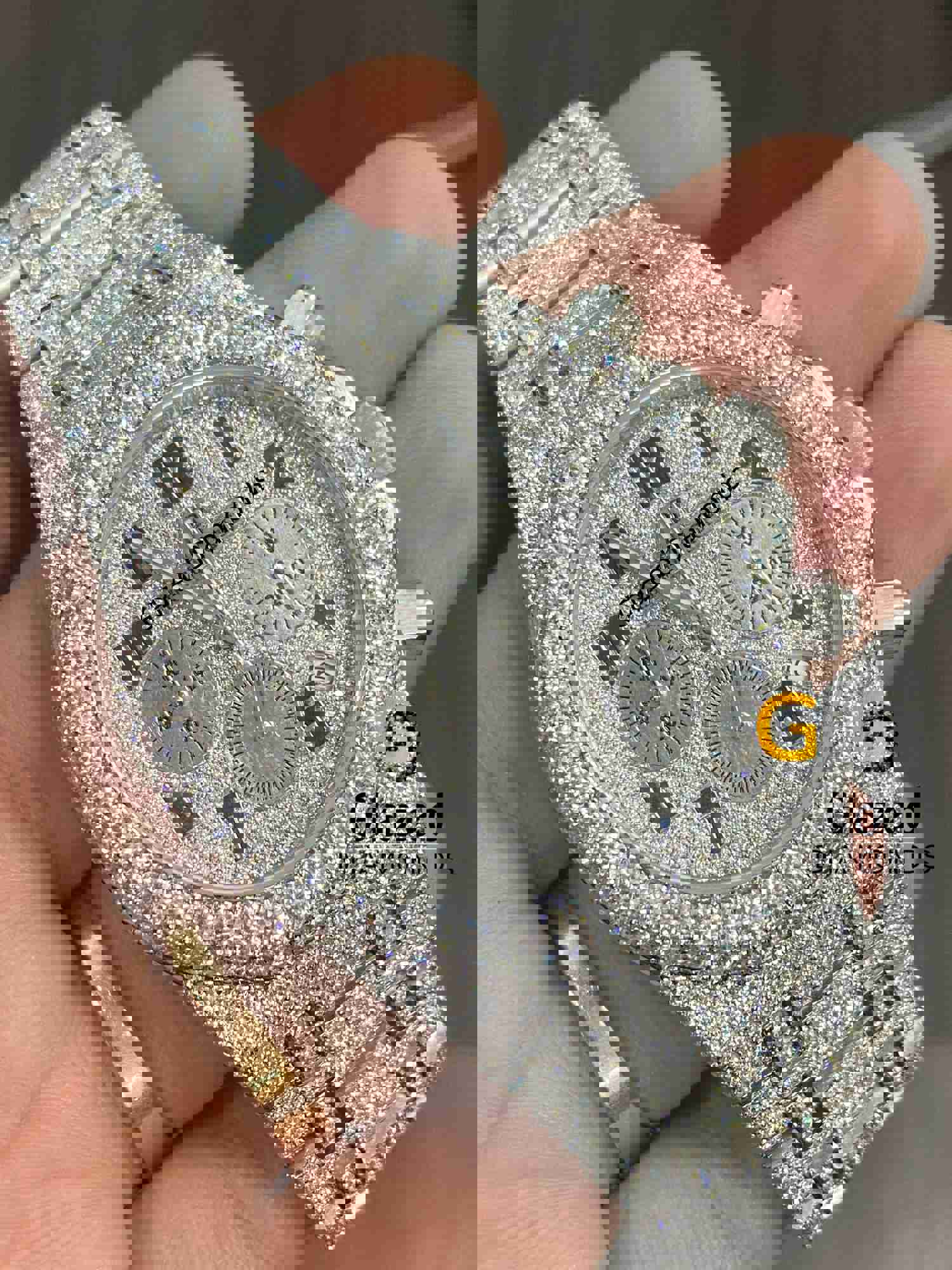 VVS Moissanite Diamond Chronograph Dial Hip Hop Luxury Watch