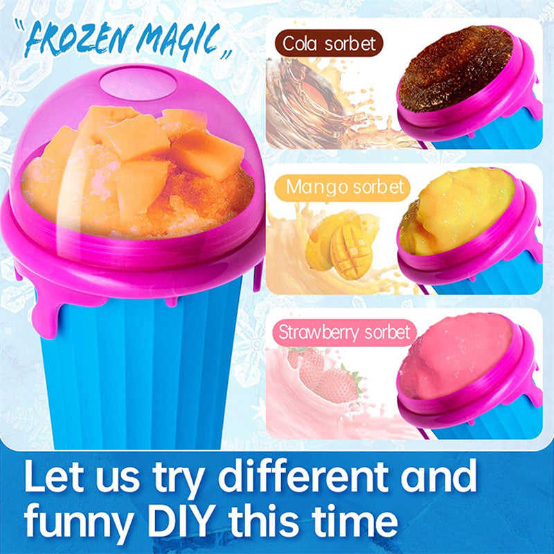 500ml Large Capacity Slushy Cup - Quick-Frozen Smoothie Maker for Summer Drinks