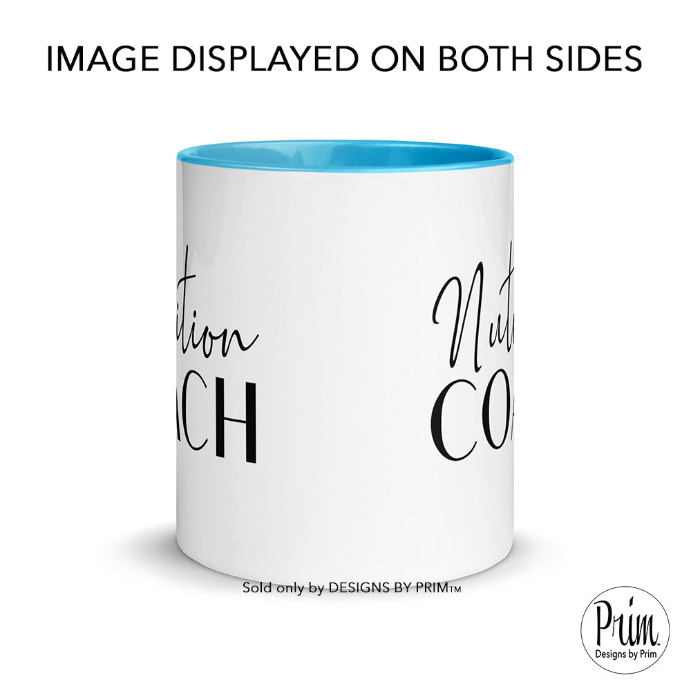 Nutrition Coach 11 Ounce Ceramic Mug - Colorful Dietary & Wellness Cup
