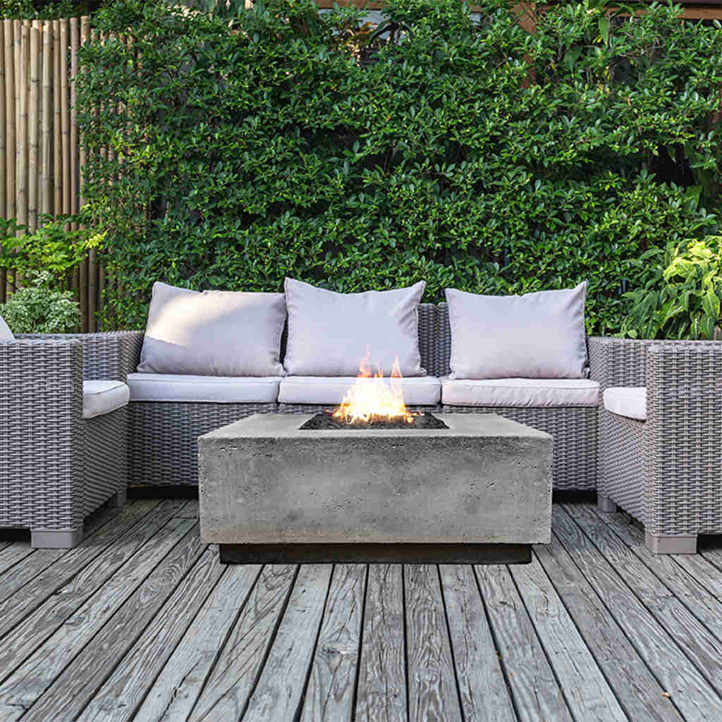 Tavola 3 Fire Table - Outdoor Gas Fire Pit with Lava Rocks