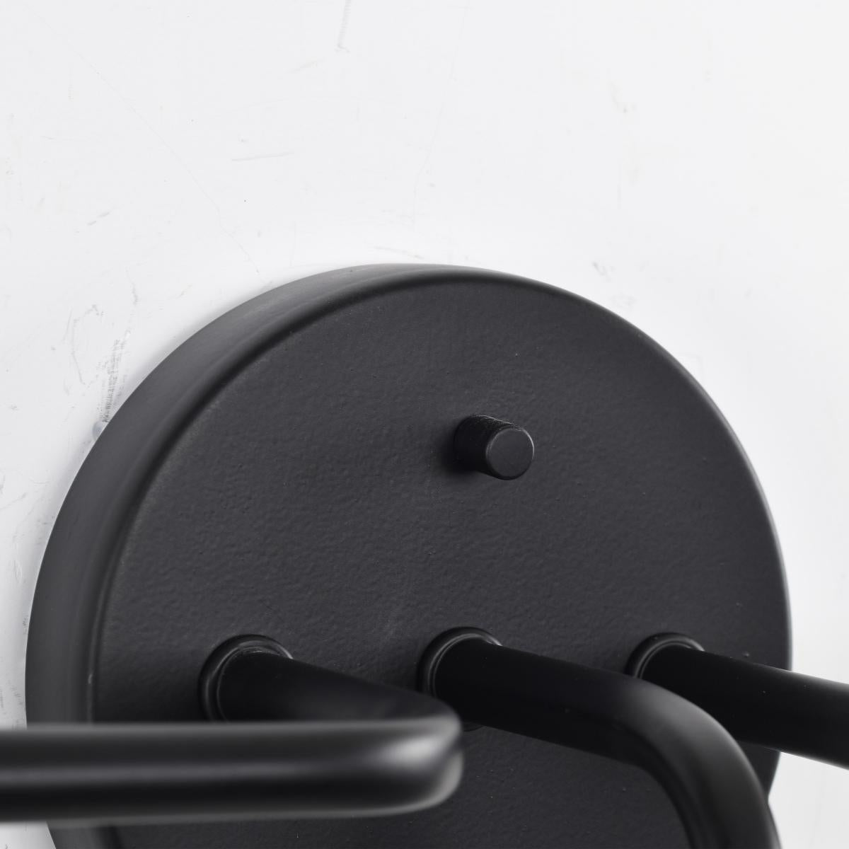 Sloan 3 Light Vanity - Matte Black Finish with White Shade