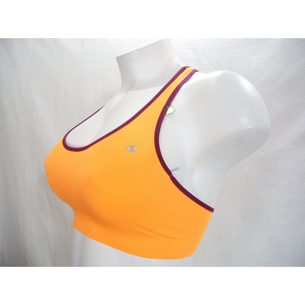Champion B9504 Absolute Racerback Sports Bra with SmoothTec Band - Medium Glaze Orange
