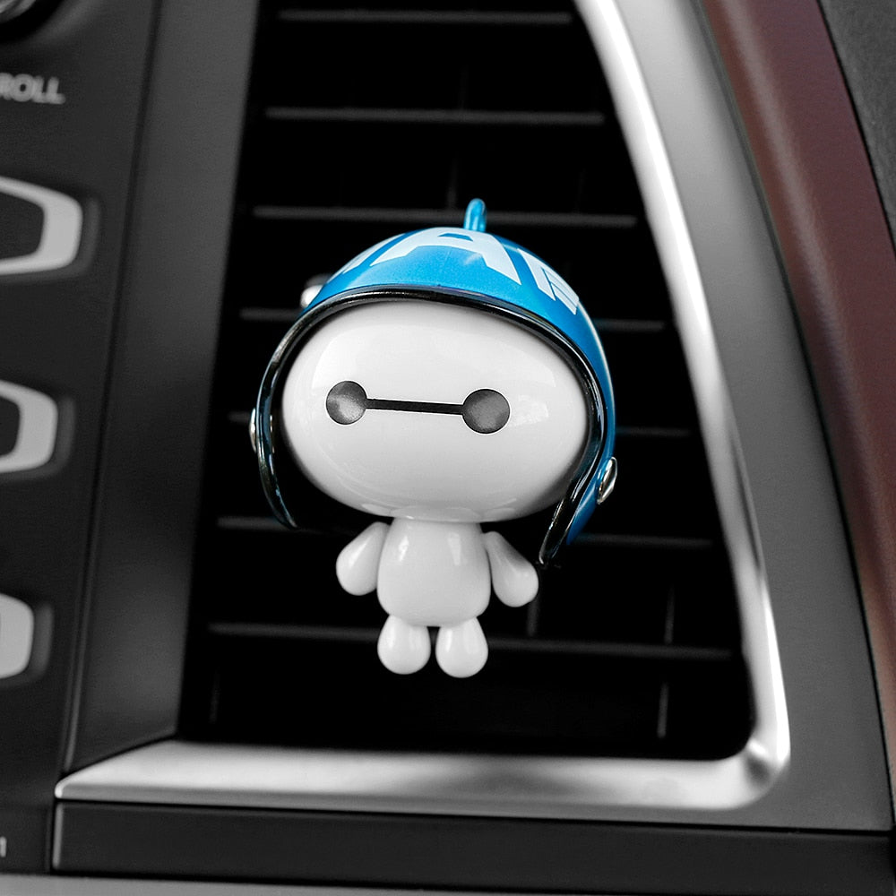 Helmet Baymax Car Vents Perfume Clip Air Freshener - Automobile Interior Fragrance Decoration