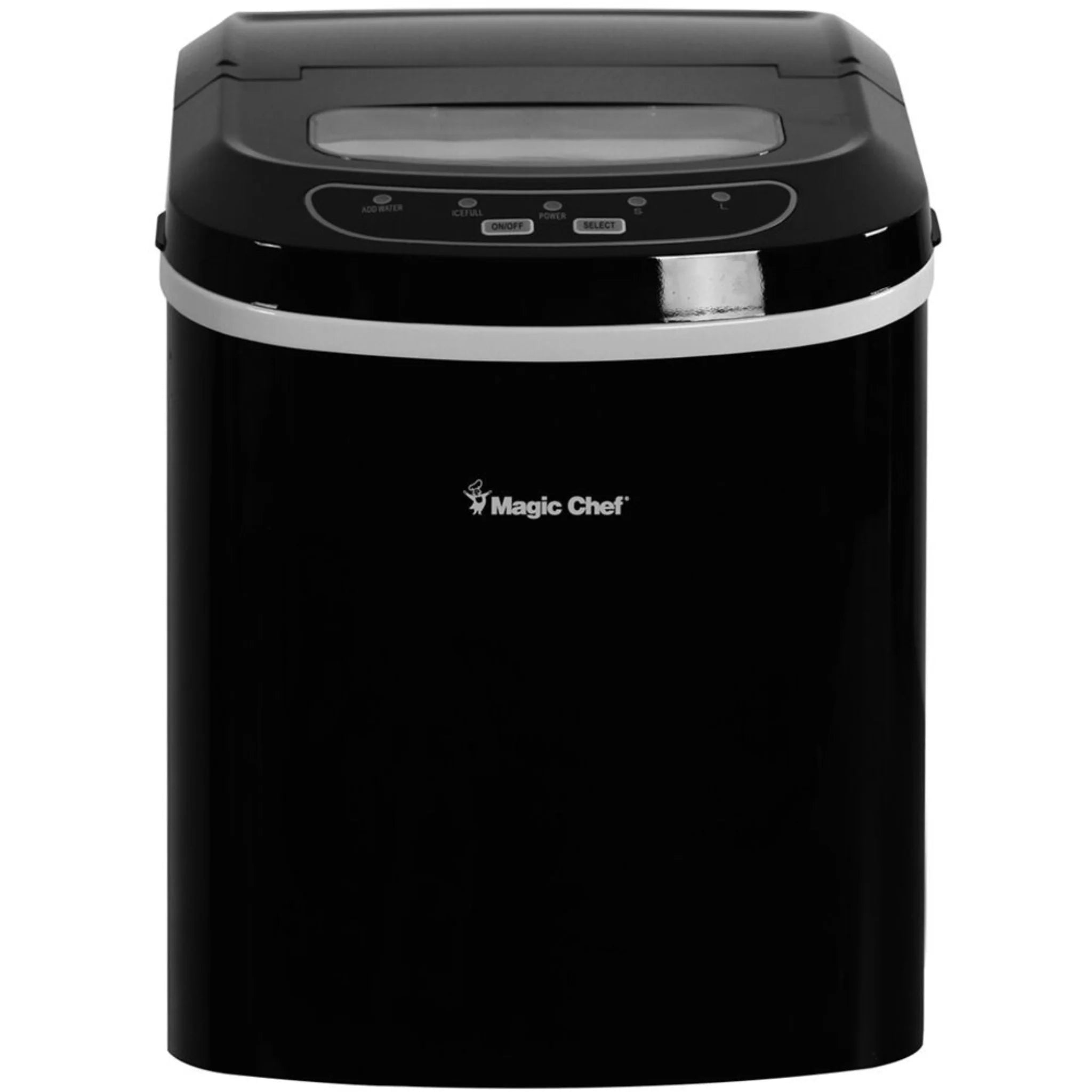 Magic Chef 27 lbs. Portable Ice Maker in Black MCIM22B