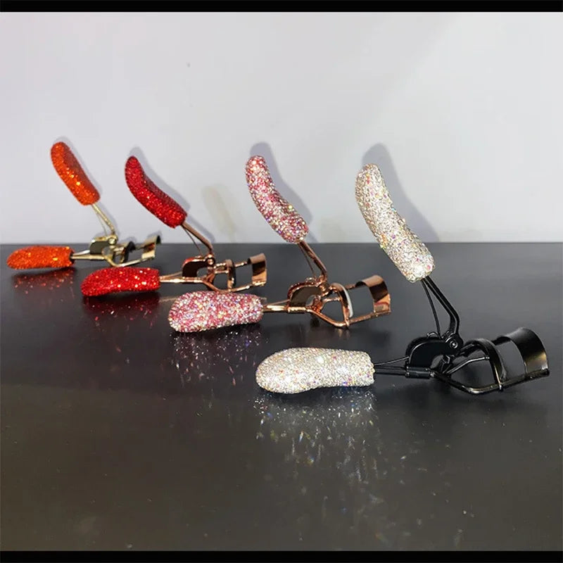 Anokhinaliza Diamond-encrusted Eyelash Curler with Sparkling Handle