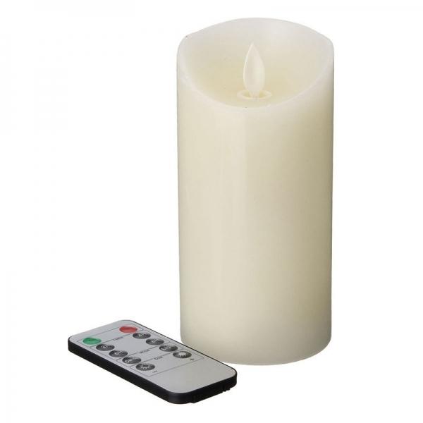 Remote Control LED Electronic Flameless Candle Light Flashing Lamp for Party Decoration (7.5*15cm)