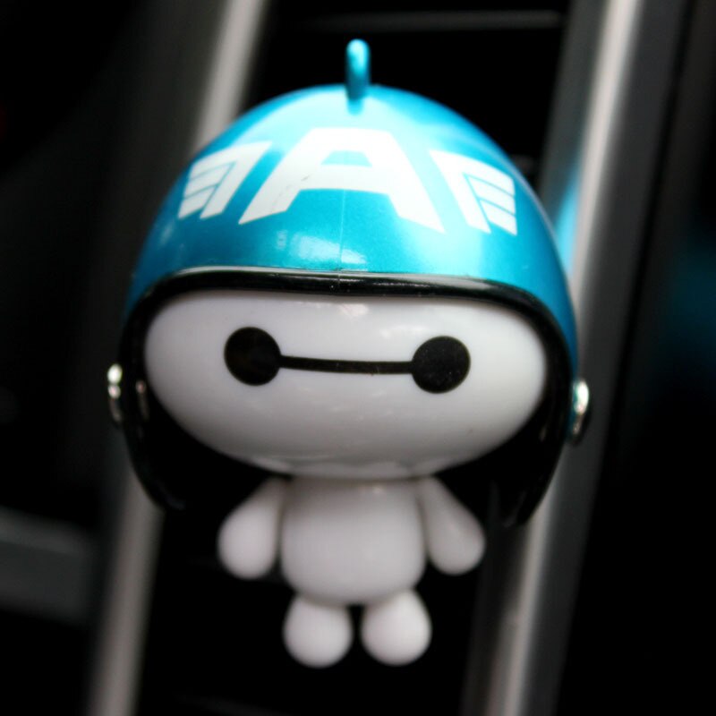 Helmet Baymax Car Vents Perfume Clip Air Freshener - Automobile Interior Fragrance Decoration