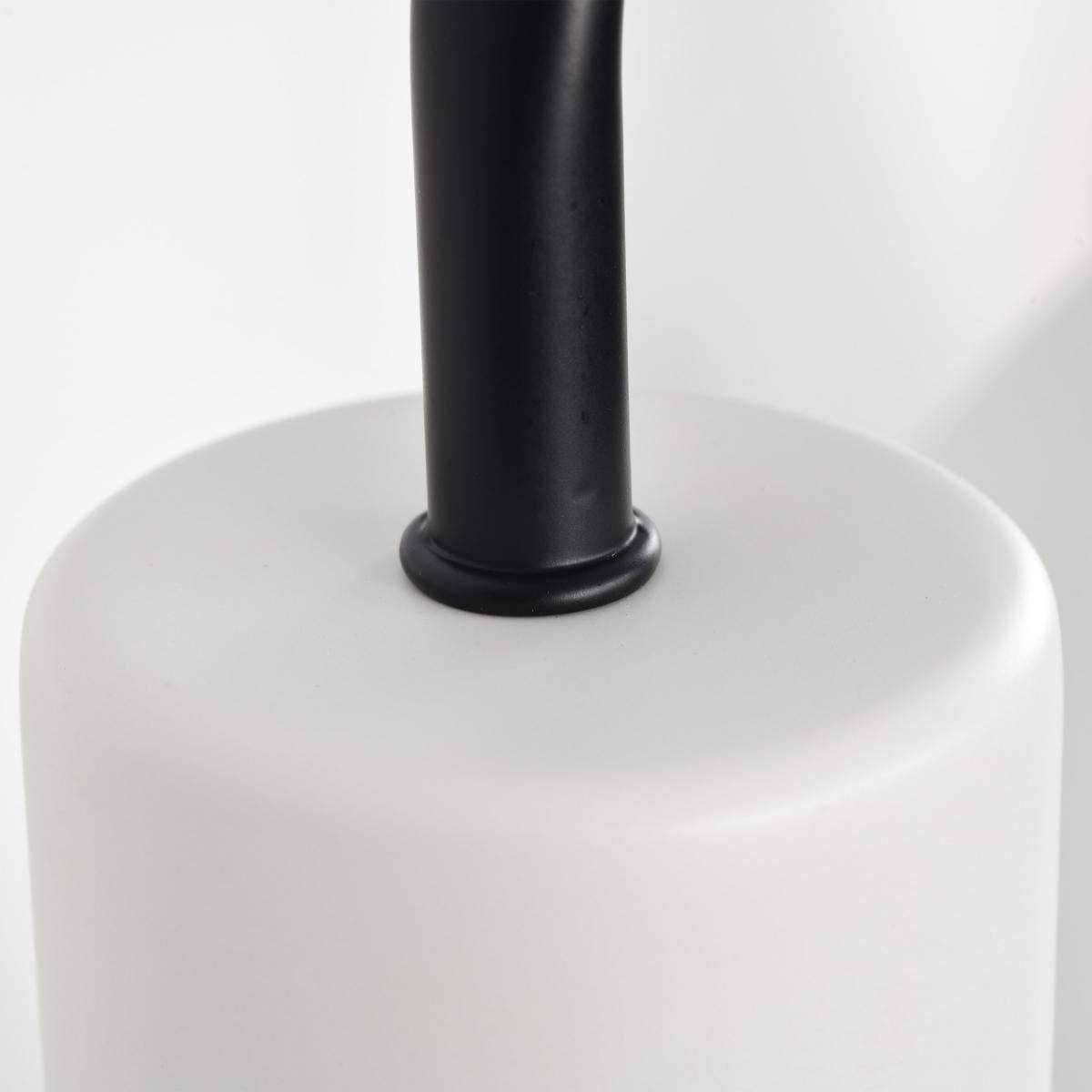Sloan 3 Light Vanity - Matte Black Finish with White Shade