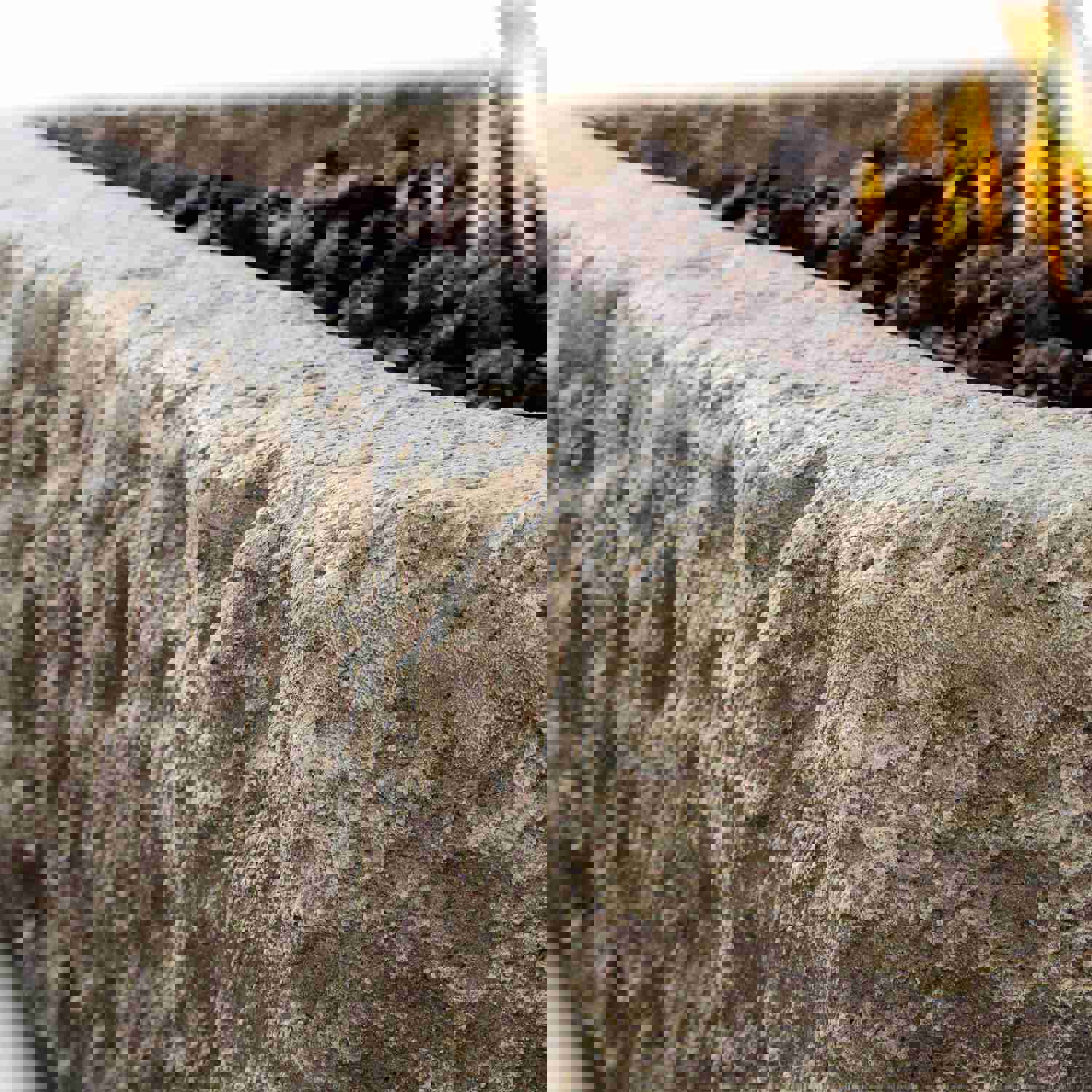 Real Flame Antique Stone Rectangle Fire Pit