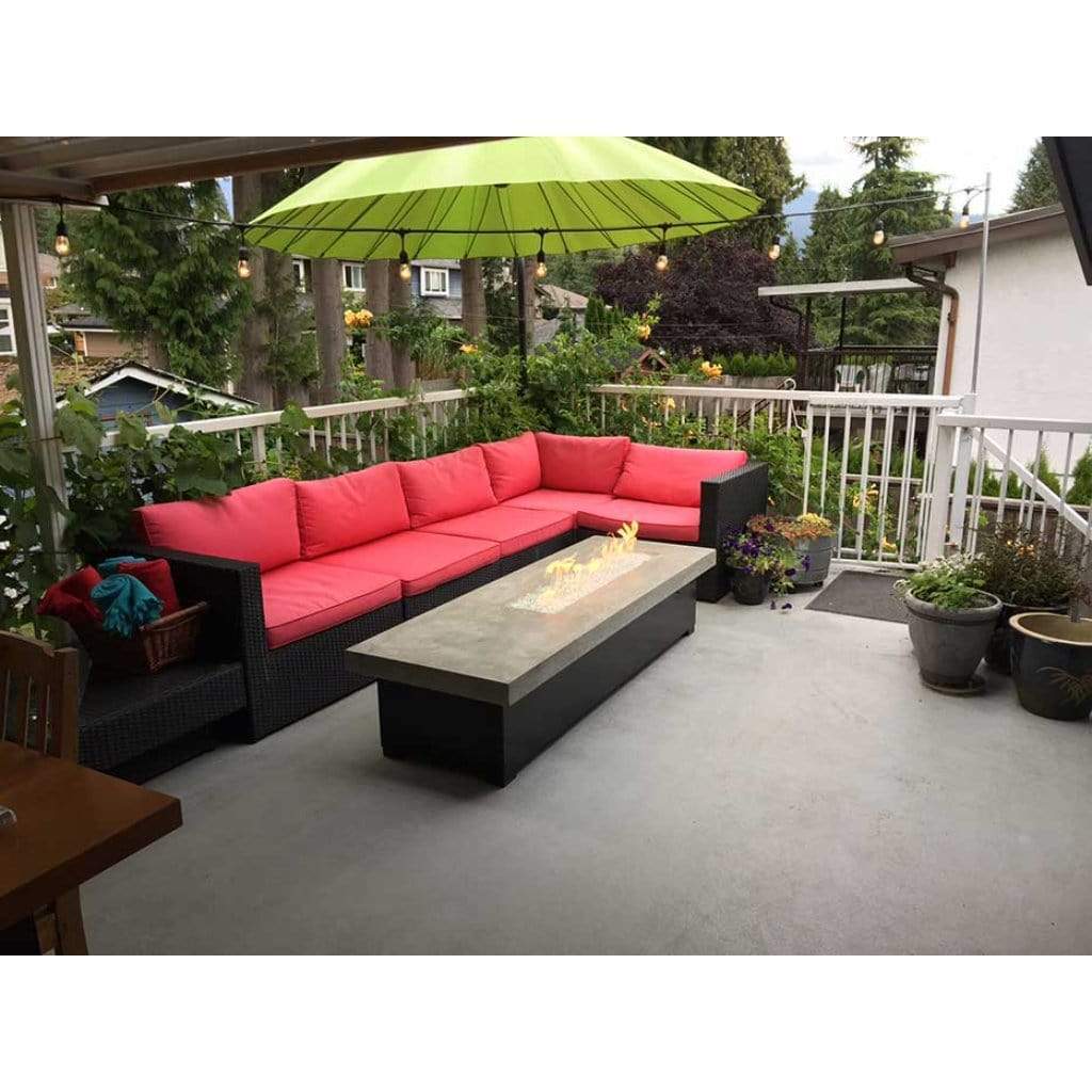 HPC 36 x 14 Rectangle Enclosure H-Burner Match-Lit Ignition Fire Pit