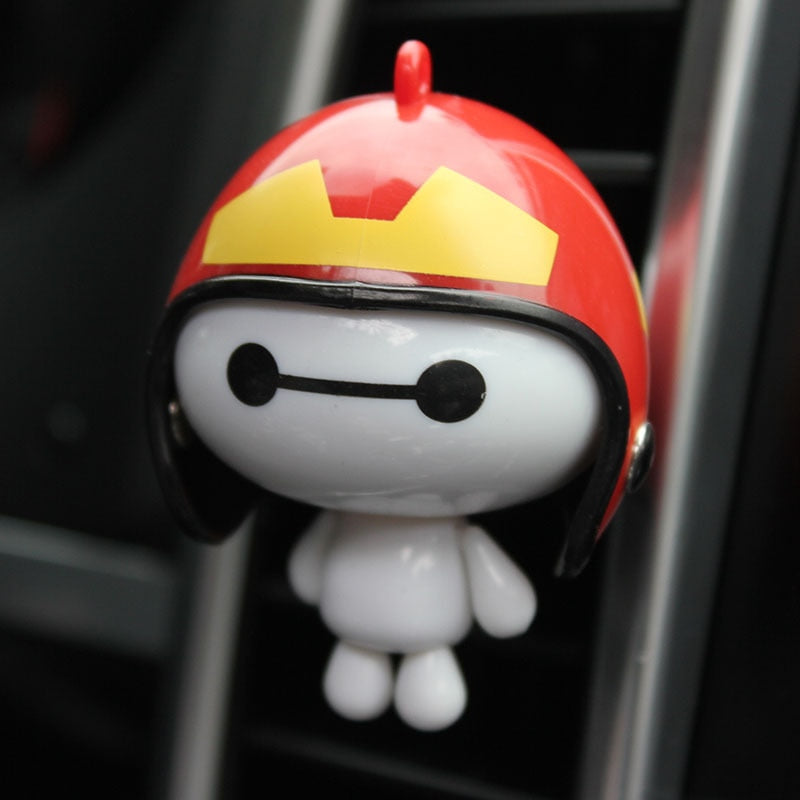 Helmet Baymax Car Vents Perfume Clip Air Freshener - Automobile Interior Fragrance Decoration