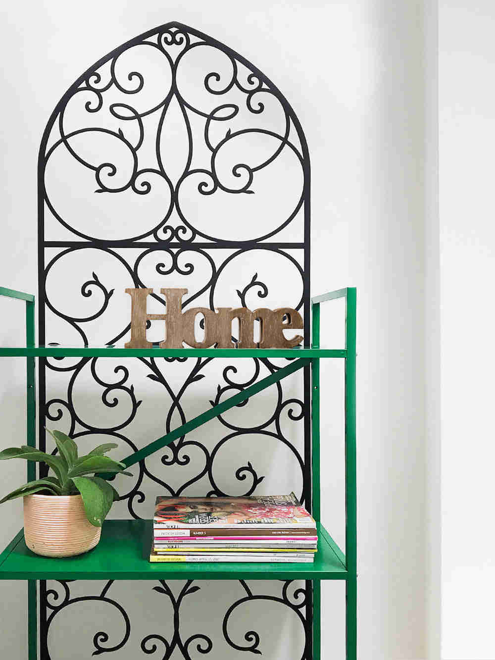 Decorative Panel Wall Decal - Elegant Wrought-Iron Scrollwork Design
