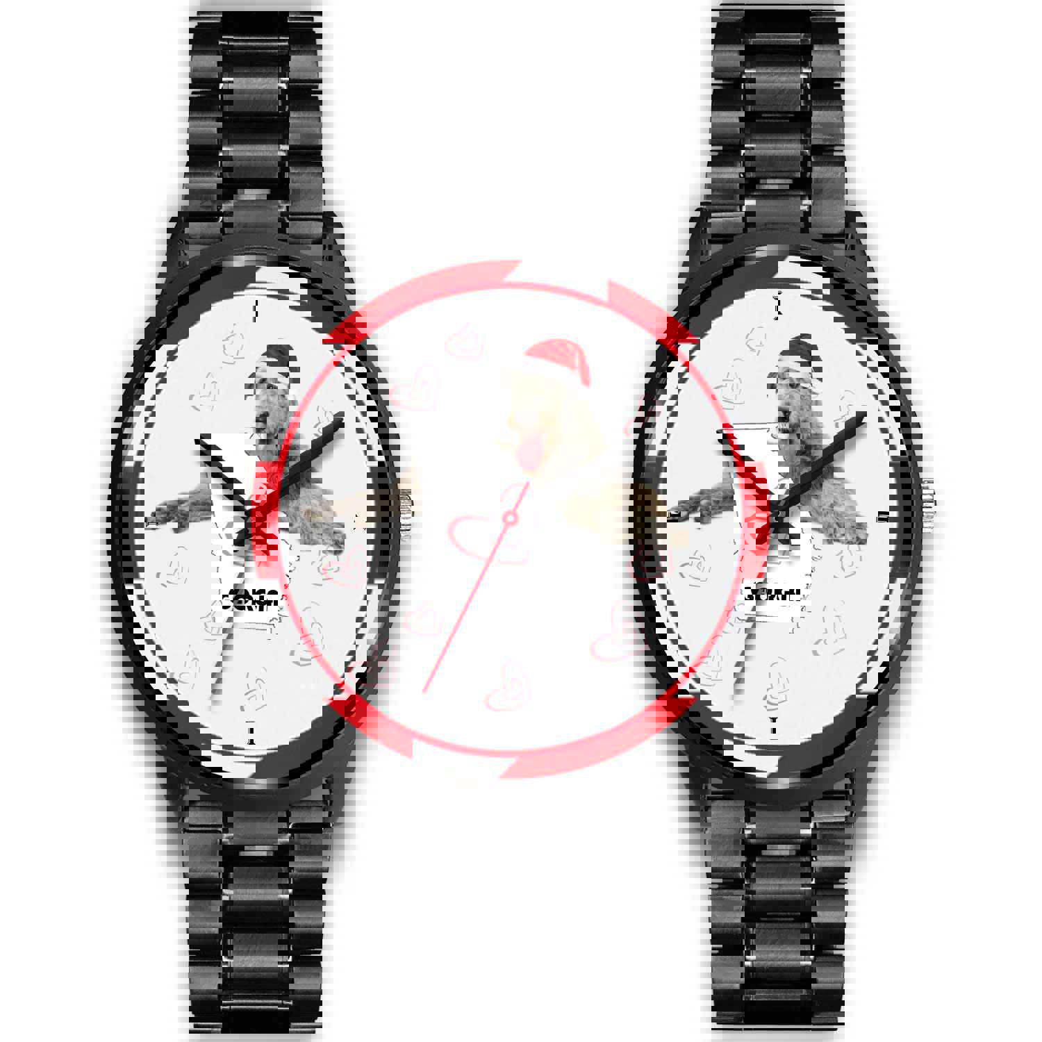 Irish Wolfhound Georgia Christmas Special Wrist Watch