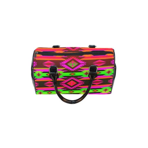 Adobe Afternoon Boston Handbag - Stylish Canvas & PU Leather Tote for Women