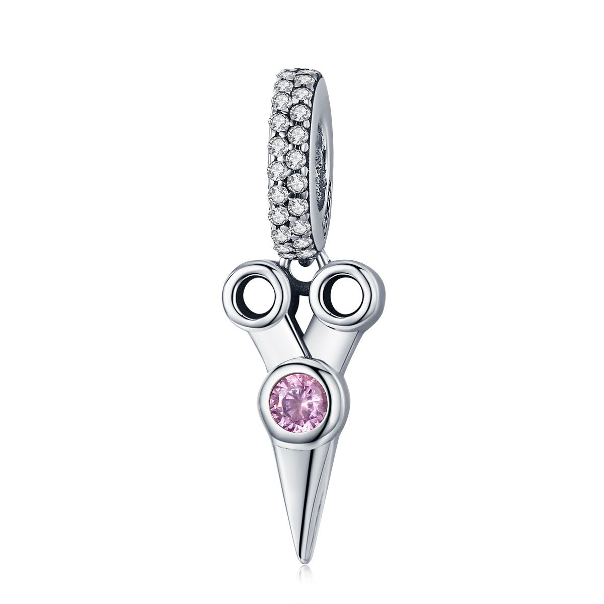 Sterling 925 Silver Scissors Pendant Charm for Pandora & European Bracelets