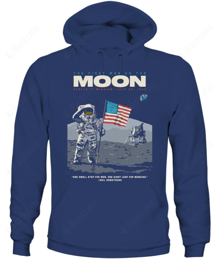 First Man On The Moon Custom Graphic Unisex T-Shirt
