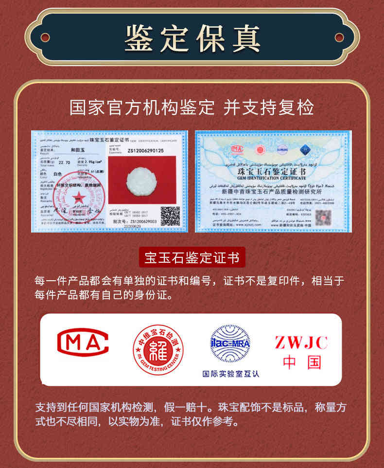 Natural Hetian Jade Pendant - Couple Flame Lotus Jade Avalokitesvara & Smiling Buddha Set with Certificate