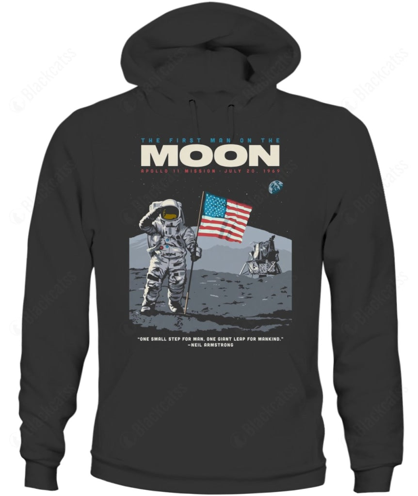 First Man On The Moon Custom Graphic Unisex T-Shirt