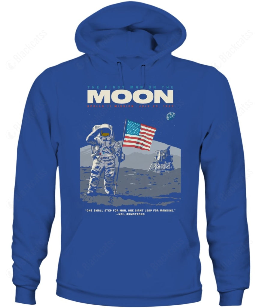 First Man On The Moon Custom Graphic Unisex T-Shirt