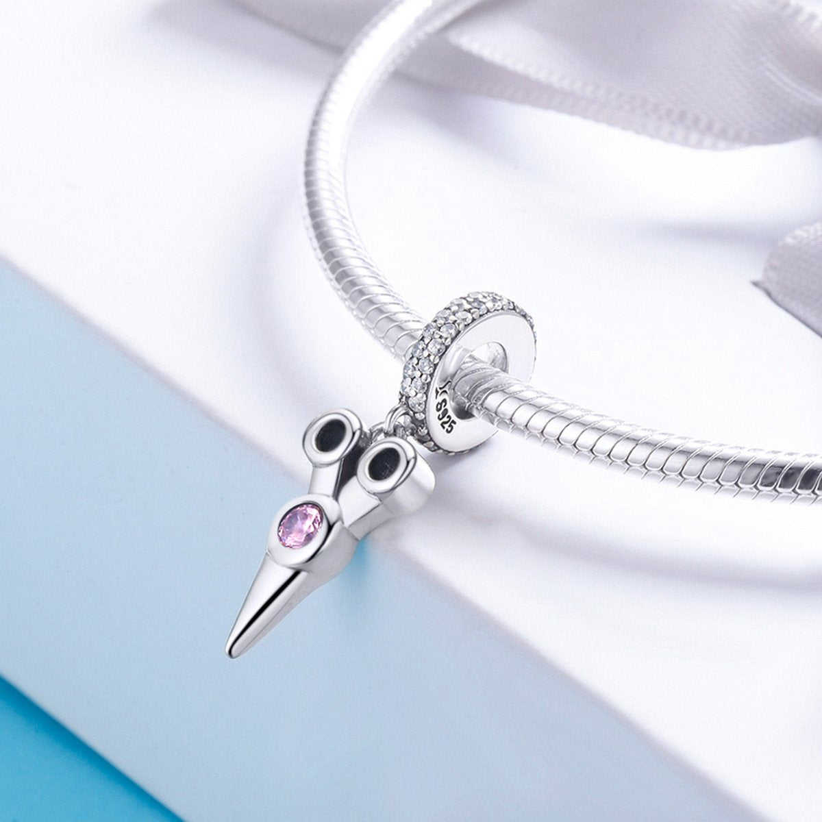 Sterling 925 Silver Scissors Pendant Charm for Pandora & European Bracelets