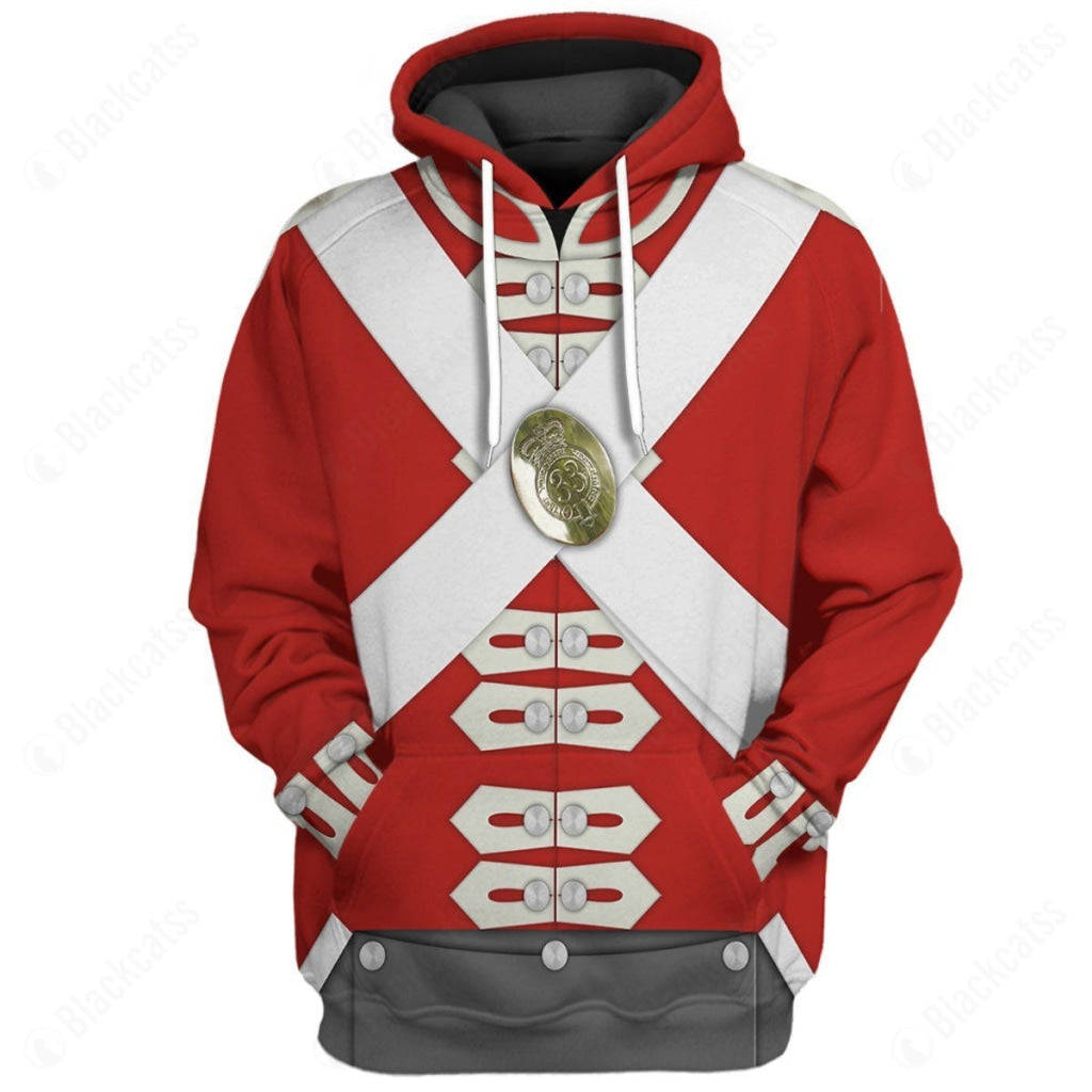 Historical British Army Redcoat Custom Apparel