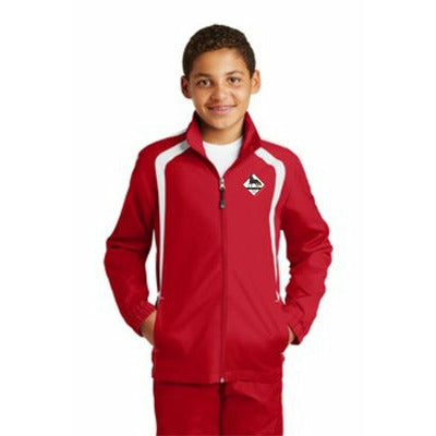 Sport-Tek® Youth Colorblock Raglan Jacket - Lightweight Water-Repellent Jacket