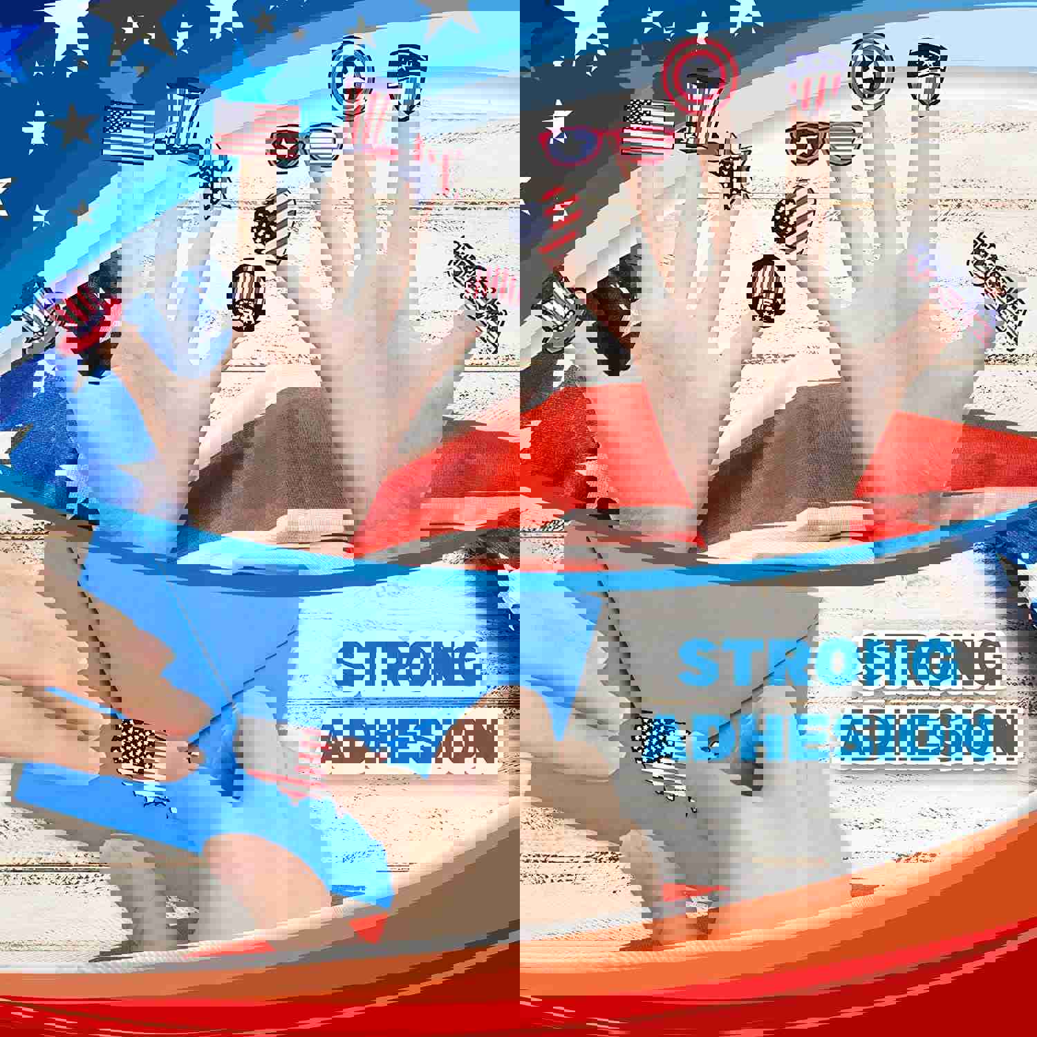 Assorted USA Patriotic Stickers, 100 Sheets with Over 1,000 Stickers of US American Flag, Map and Stars