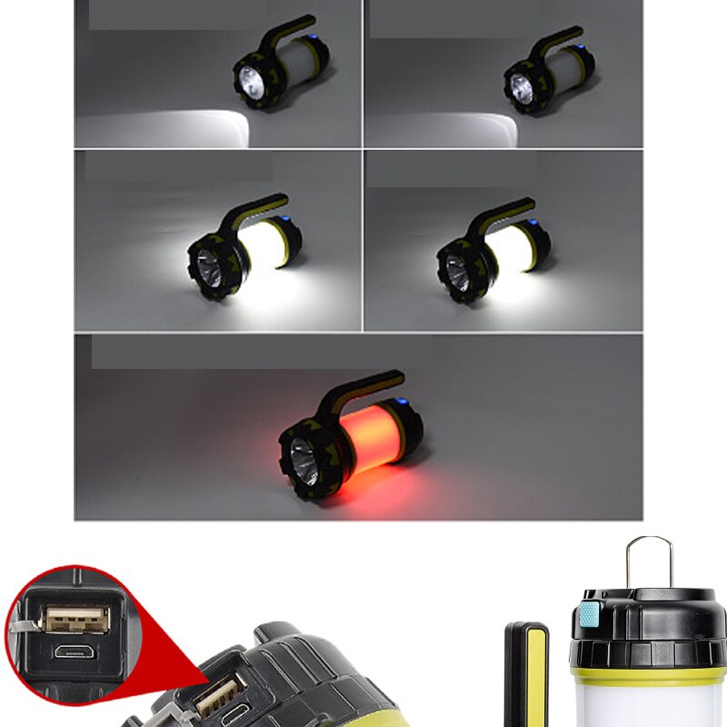 F2 Portable Rechargeable LED Lamp for Camping, Fishing, and Outdoor Activities